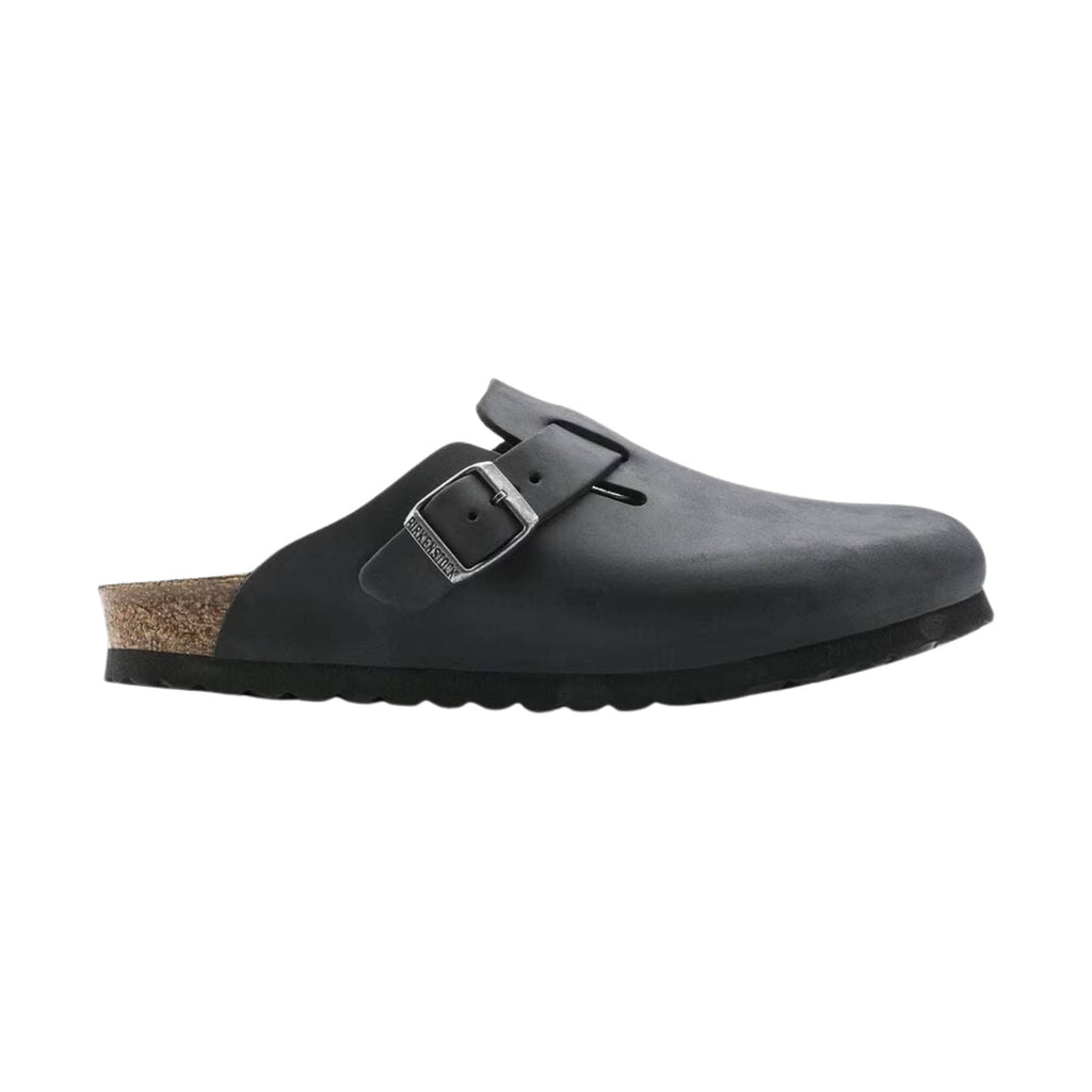 Birkenstock Boston - Oiled Leather Black - Lenny's Shoe & Apparel