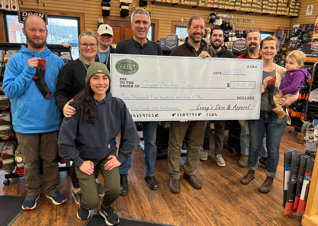 Hikers Show Support of the Green Mountain Club with Lenny’s Special Edition Long Trail Darn Tough Vermont Socks