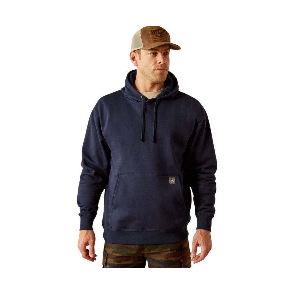 Ariat Men's Workman Beams Hoodie - Navy - Lenny's Shoe & Apparel