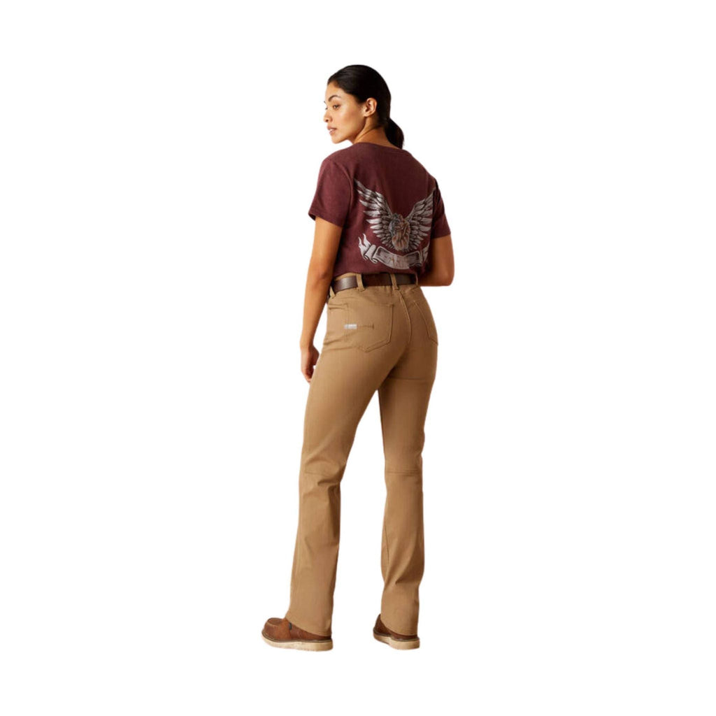 Ariat Women's Rebar PR Made Tough Straight Pant - Field Khaki - Lenny's Shoe & Apparel