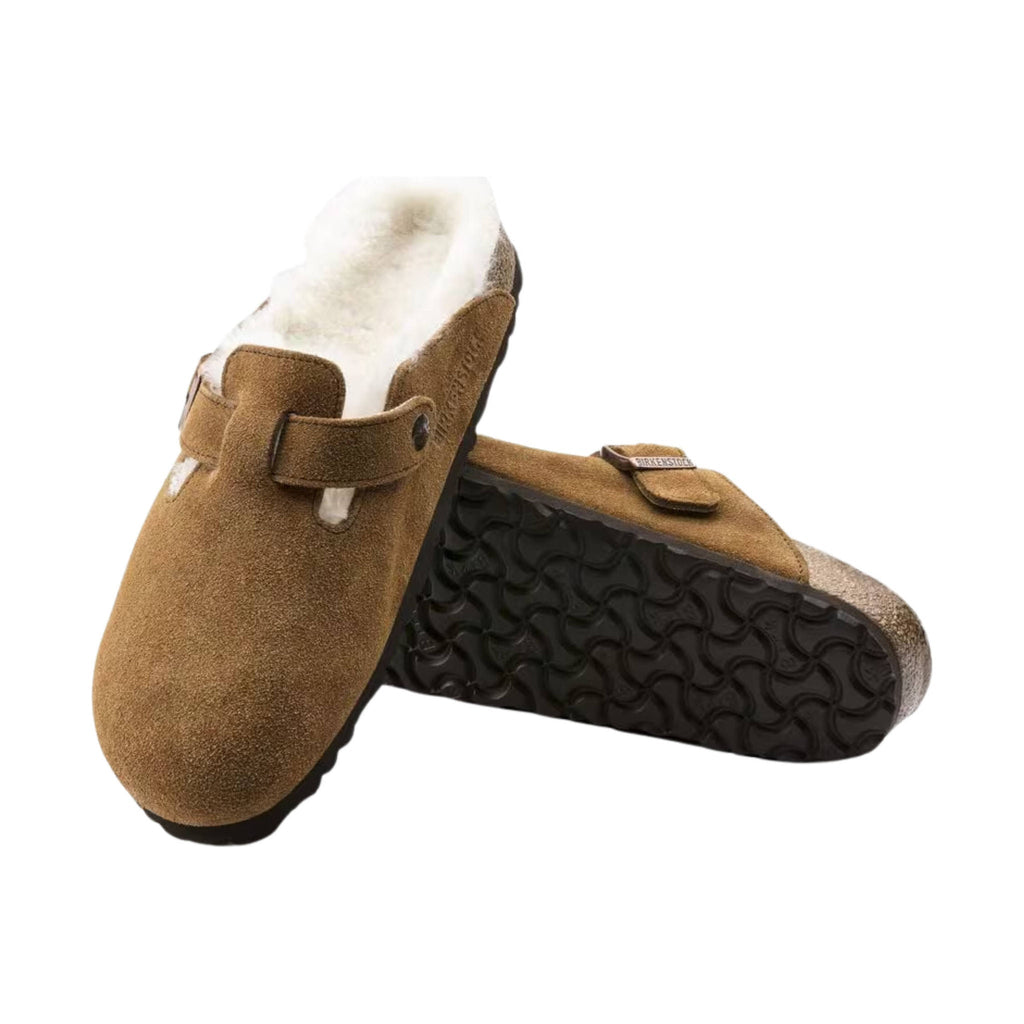 Birkenstock Boston Shearling - Mink Natural - Lenny's Shoe & Apparel