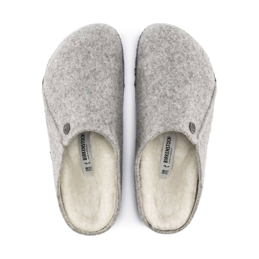 Birkenstock Zermatt Shearling Clog - Light Grey Natural - Lenny's Shoe & Apparel