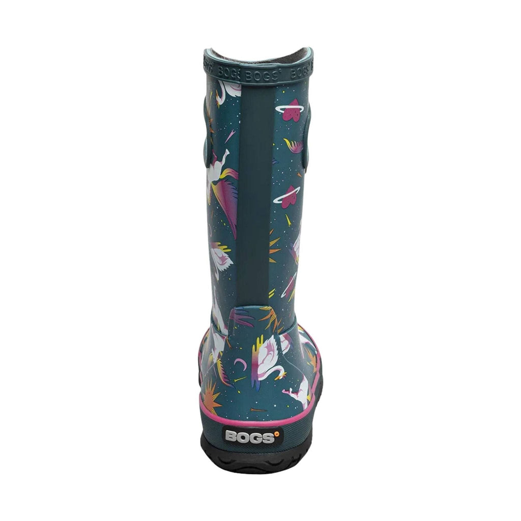 Bogs Kids' Unicorn Swan Rain Boots - Teal Multi - Lenny's Shoe & Apparel