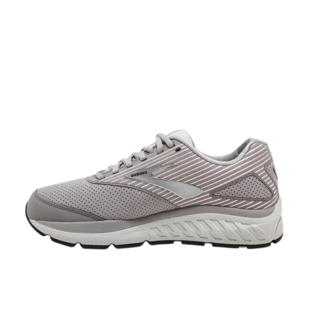 Brooks Women's Addiction Walker Suede Walking Shoes - Alloy/Oyster/Peach - Lenny's Shoe & Apparel