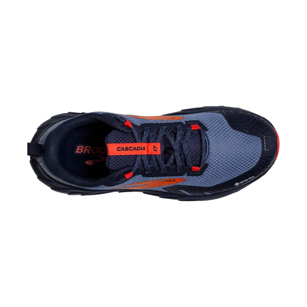 Brooks Women's Cascadia 17 GTX Trail Running Shoes - Navy/Bittersweet/Peacoat - Lenny's Shoe & Apparel