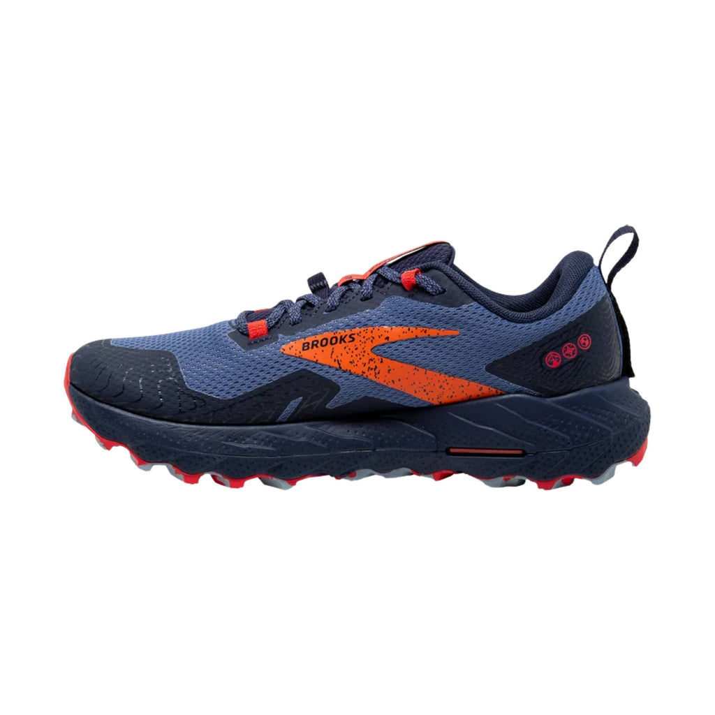 Brooks Women's Cascadia 17 GTX Trail Running Shoes - Navy/Bittersweet/Peacoat - Lenny's Shoe & Apparel