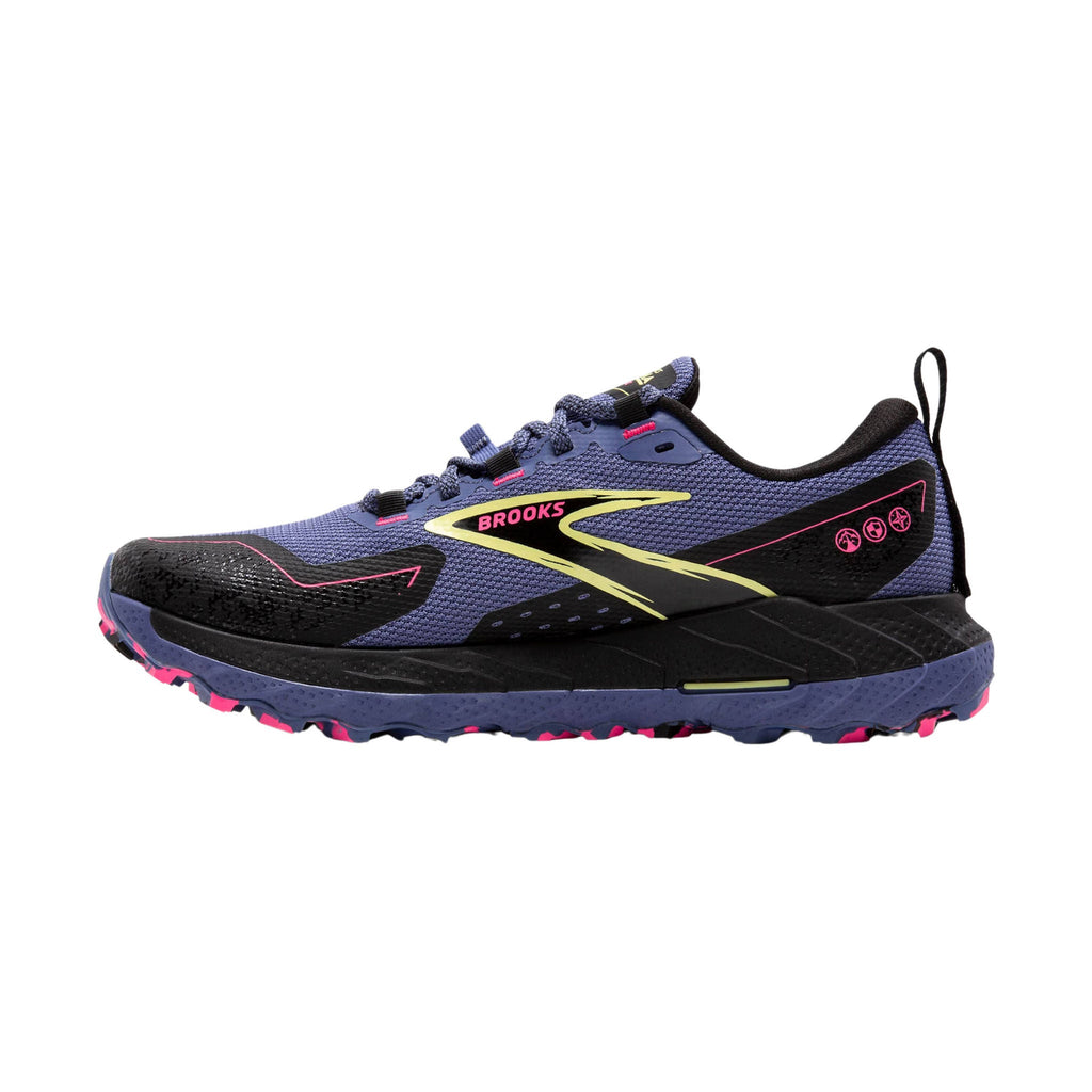 Brooks Women's Cascadia 18 GTX Trail Running Shoes - Grey Blue/Black/Pink - Lenny's Shoe & Apparel