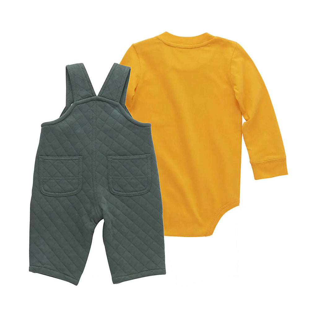 Carhartt Boys' Infant Long Sleeve Bodysuit Quilted Fleece Overall Set - Greenland - Lenny's Shoe & Apparel