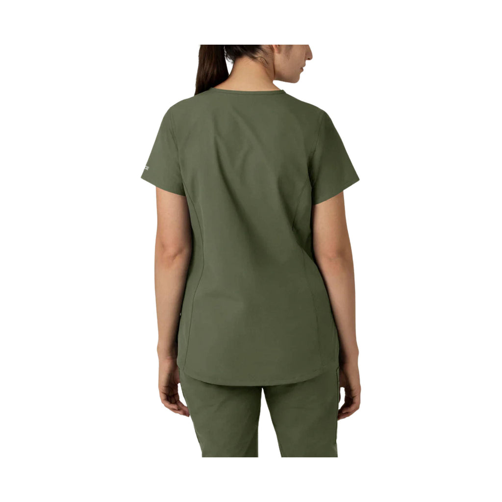 Carhartt Force Women's Notch Neck Tunic Scrub Top - Olive - Lenny's Shoe & Apparel