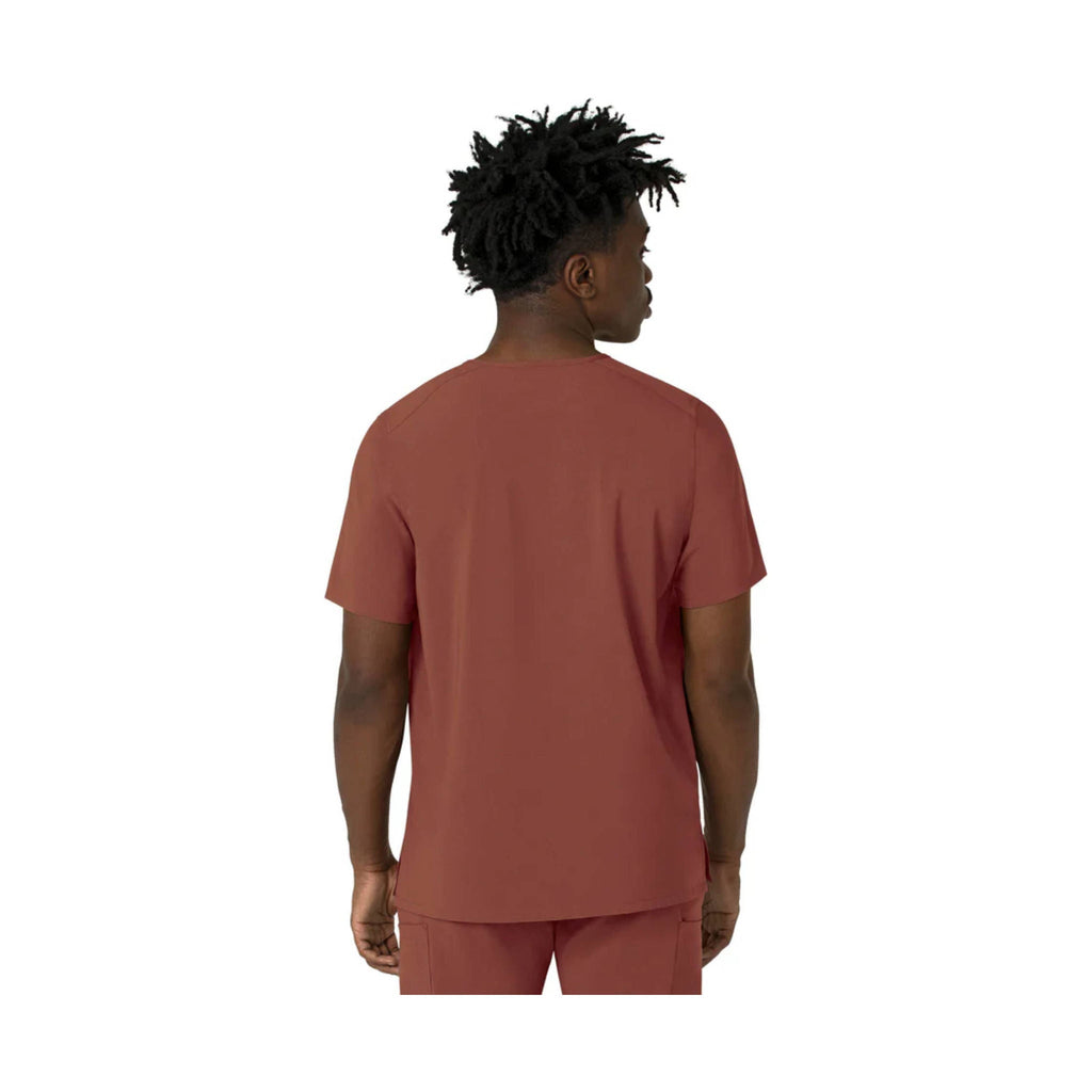 Carhartt Men's Cross Flex V Neck Scrub Top - Sable - Lenny's Shoe & Apparel