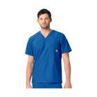 Carhartt Men's Force Liberty Twill Chest Pocket Scrub Top - Royal - Lenny's Shoe & Apparel