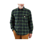 Carhartt Men's Heavy Weight Flannel LS Plaid Shirt - Frosted Balsam - Lenny's Shoe & Apparel