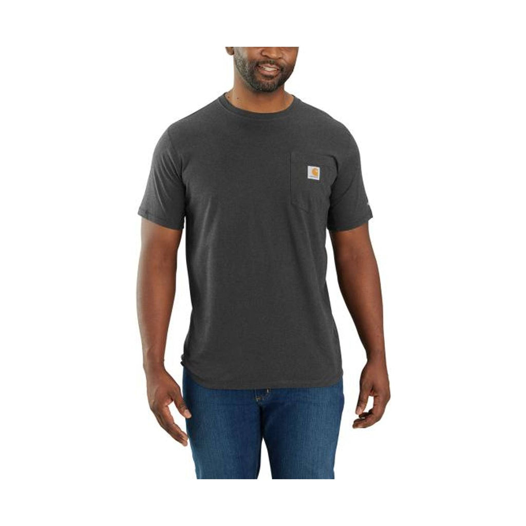 Carhartt Men's Relaxed Fit SS Pocket Tee - Carbon Heather - Lenny's Shoe & Apparel