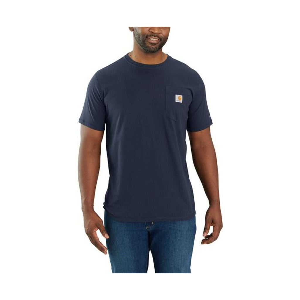 Carhartt Men's Relaxed Fit SS Pocket Tee - Navy - Lenny's Shoe & Apparel