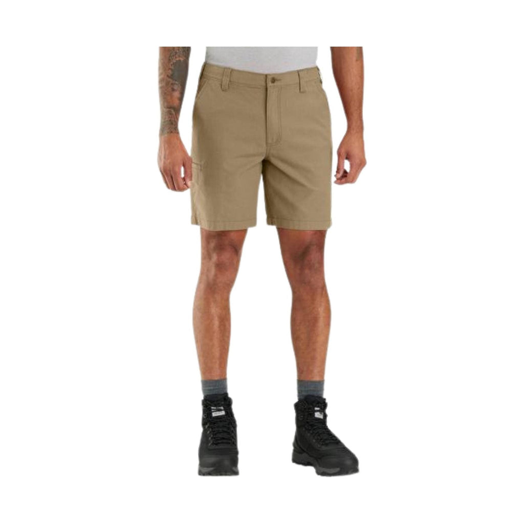 Carhartt Men's Rugged Flex Relaxed Fit Canvas Work Short - Dark Khaki - Lenny's Shoe & Apparel