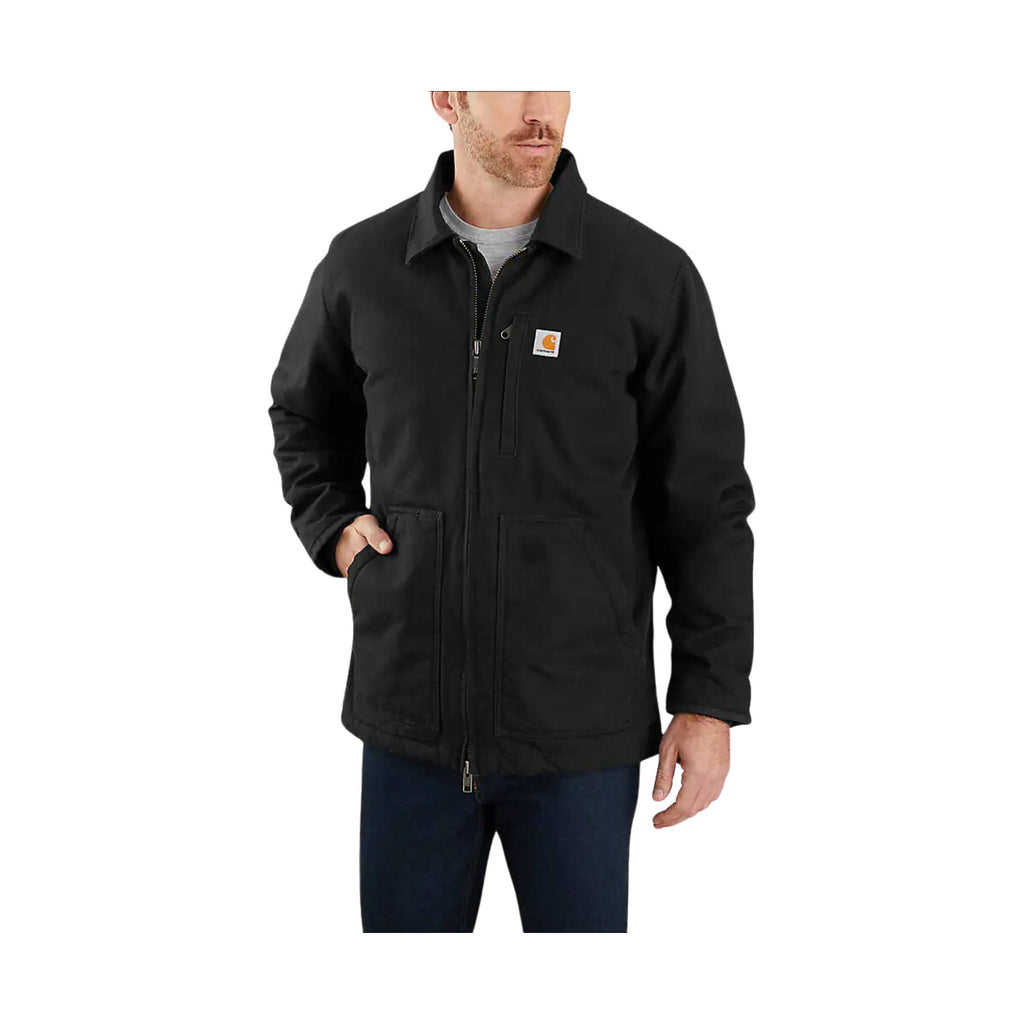 Carhartt Men's Sherpa Lined Loose Fit Field Jacket - Black - Lenny's Shoe & Apparel