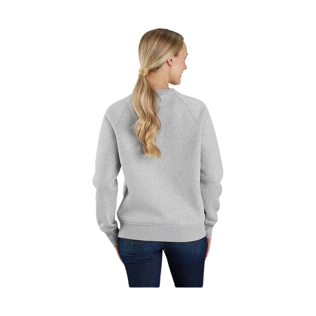 Carhartt Women's Relaxed Fit Graphic Crewneck Sweatshirt - Heather Grey - Lenny's Shoe & Apparel