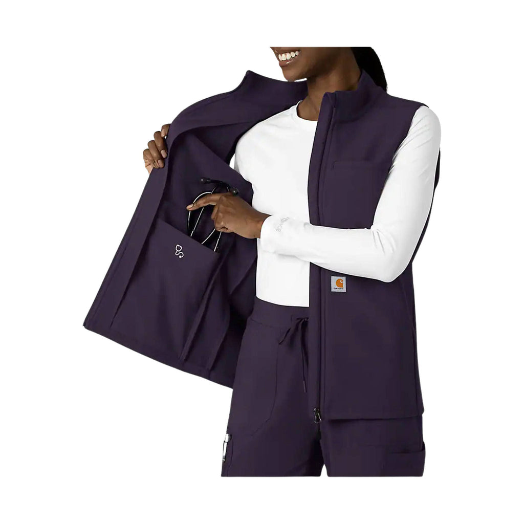 Carhartt Women's Rugged Flex Bonded Fleece Vest - Black Plum - Lenny's Shoe & Apparel