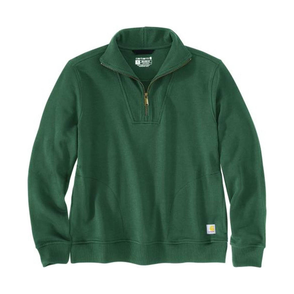 Carhartt Women's Tencel Fabric 1/2 Zip Sweatshirt - Frosted Balsam - Lenny's Shoe & Apparel