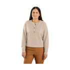 Carhartt Women's Tencel Fiber Series Loose Fit French Terry Henley Sweatshirt - Stone Ash - Lenny's Shoe & Apparel