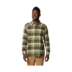 Columbia Men's Cornell Woods Flannel Long Sleeve Shirt - Stone Green Classic Multi Tartan - Lenny's Shoe & Apparel