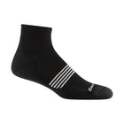 Darn Tough Vermont Men's Element Quarter Lightweight Running Sock - Black - Lenny's Shoe & Apparel