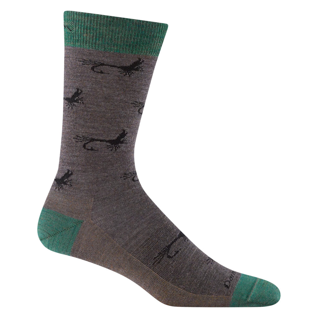 Darn Tough Vermont Men's Mcfly Crew Lightweight Lifestyle Sock - Taupe - Lenny's Shoe & Apparel