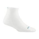 Darn Tough Vermont Women's Run Quarter No Cushion Ultra Lightweight Running Sock - White - Lenny's Shoe & Apparel