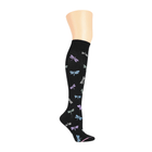 Dr. Motion Women's Dragonfly Knee High Compression Socks - Black - Lenny's Shoe & Apparel