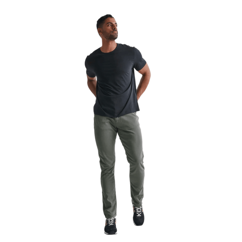 Duer Men's No Sweat Relaxed Taper Pant - Gull - Lenny's Shoe & Apparel