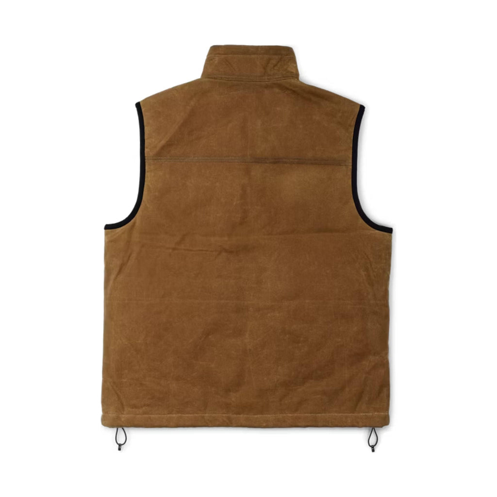 Filson Men's Tin Cloth Primaloft Vest - Dark Tan - Lenny's Shoe & Apparel