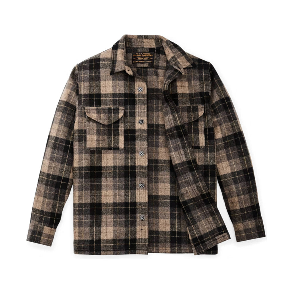 Filson Men's Wool Jac Shirt - Oat Brown Heather - Lenny's Shoe & Apparel