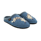 Haflinger Katze Slippers - Blue - Lenny's Shoe & Apparel