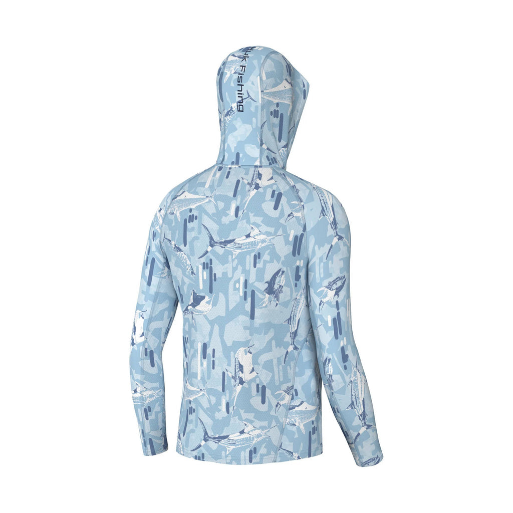 Huk Men's Apex Vert Icon Performance Hoodie - Apex Vert Ice Water - Lenny's Shoe & Apparel