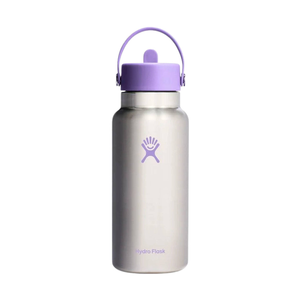 Hydro Flask 32 oz Wide Mouth With Flex Straw Cap - Stainless Violet (Limited Edition) - Lenny's Shoe & Apparel