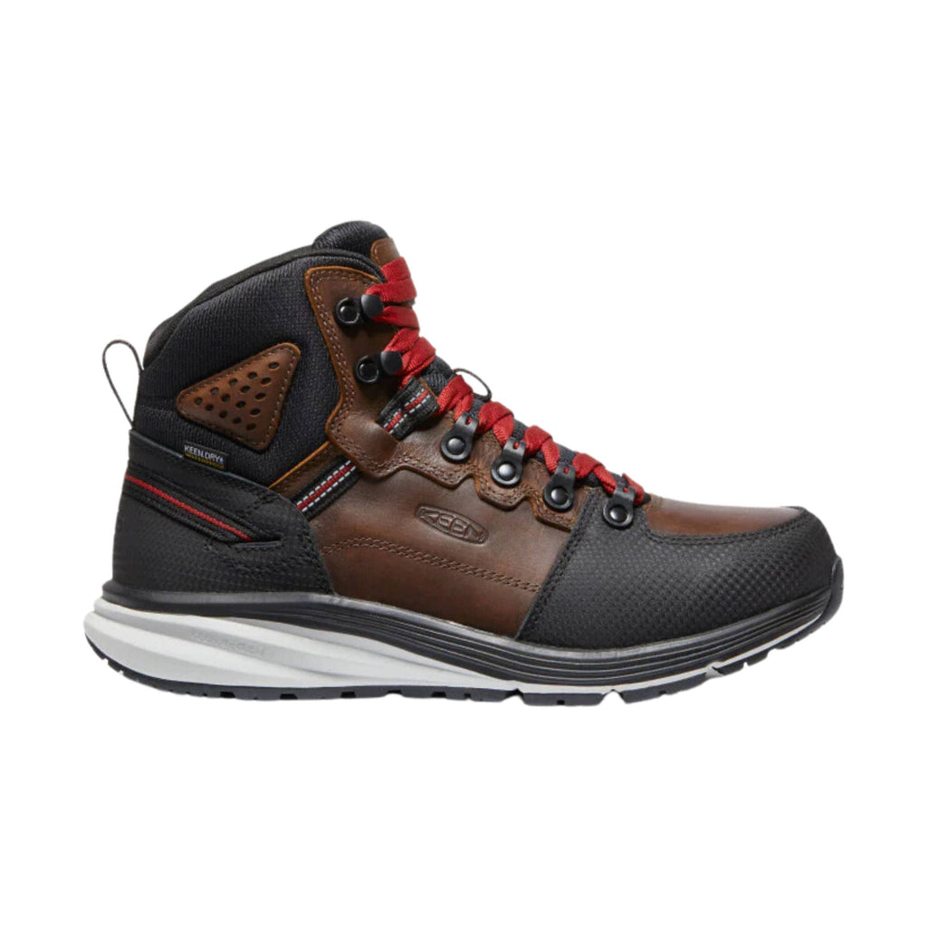 KEEN Utility Men's Red Hook Mid Waterproof Soft Toe Boot - Tobacco/Black - Lenny's Shoe & Apparel