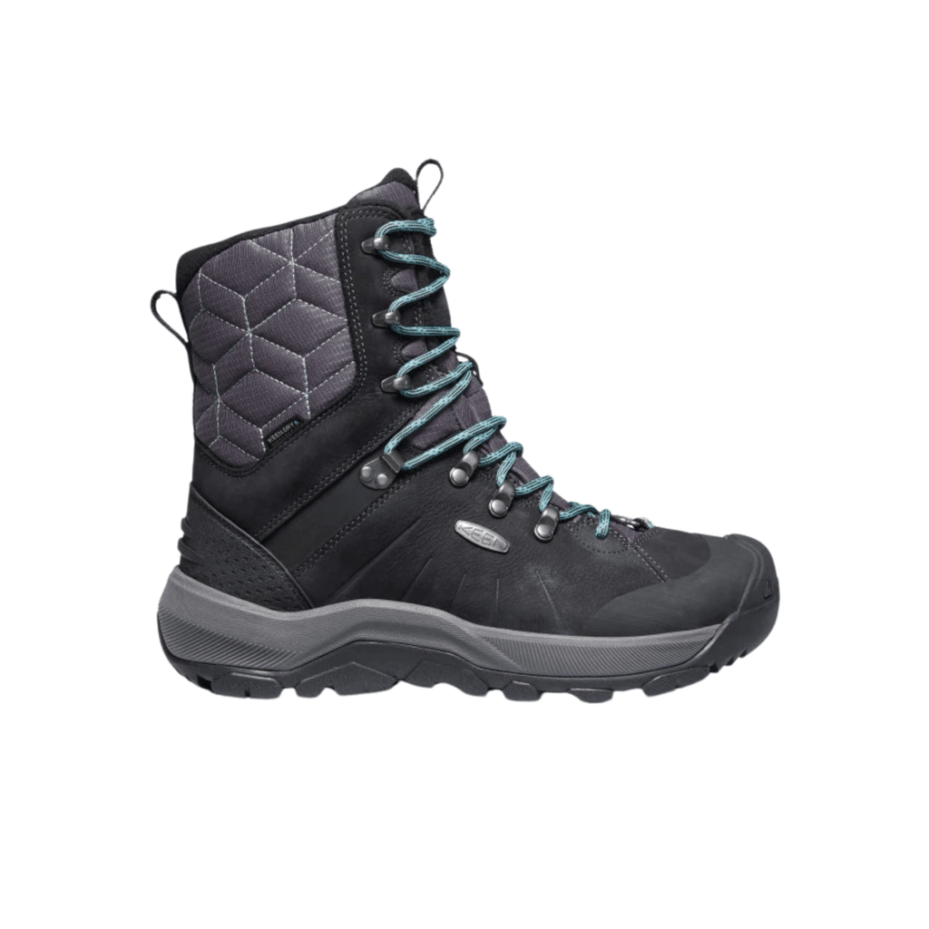 KEEN Women's Revel IV High Polar Waterproof Winter Boots - Black/North Atlantic FINAL SALE - Lenny's Shoe & Apparel