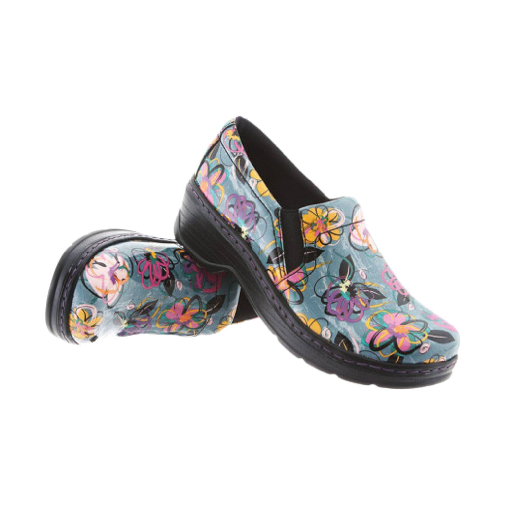 Klogs Women's Naples - Graphic Pansy Patent - Lenny's Shoe & Apparel