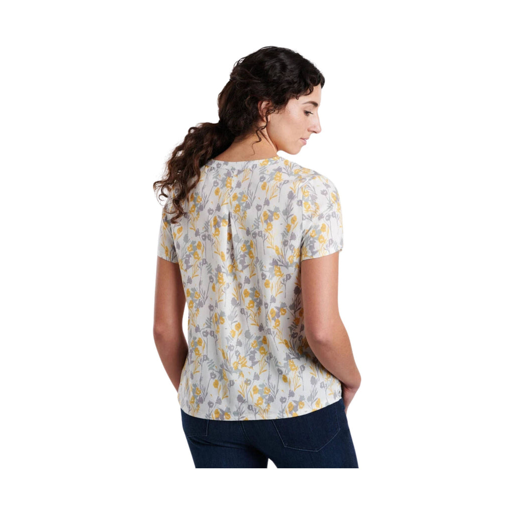 Kuhl Women's Hadley Short Sleeve Top - Ivory Print - Lenny's Shoe & Apparel