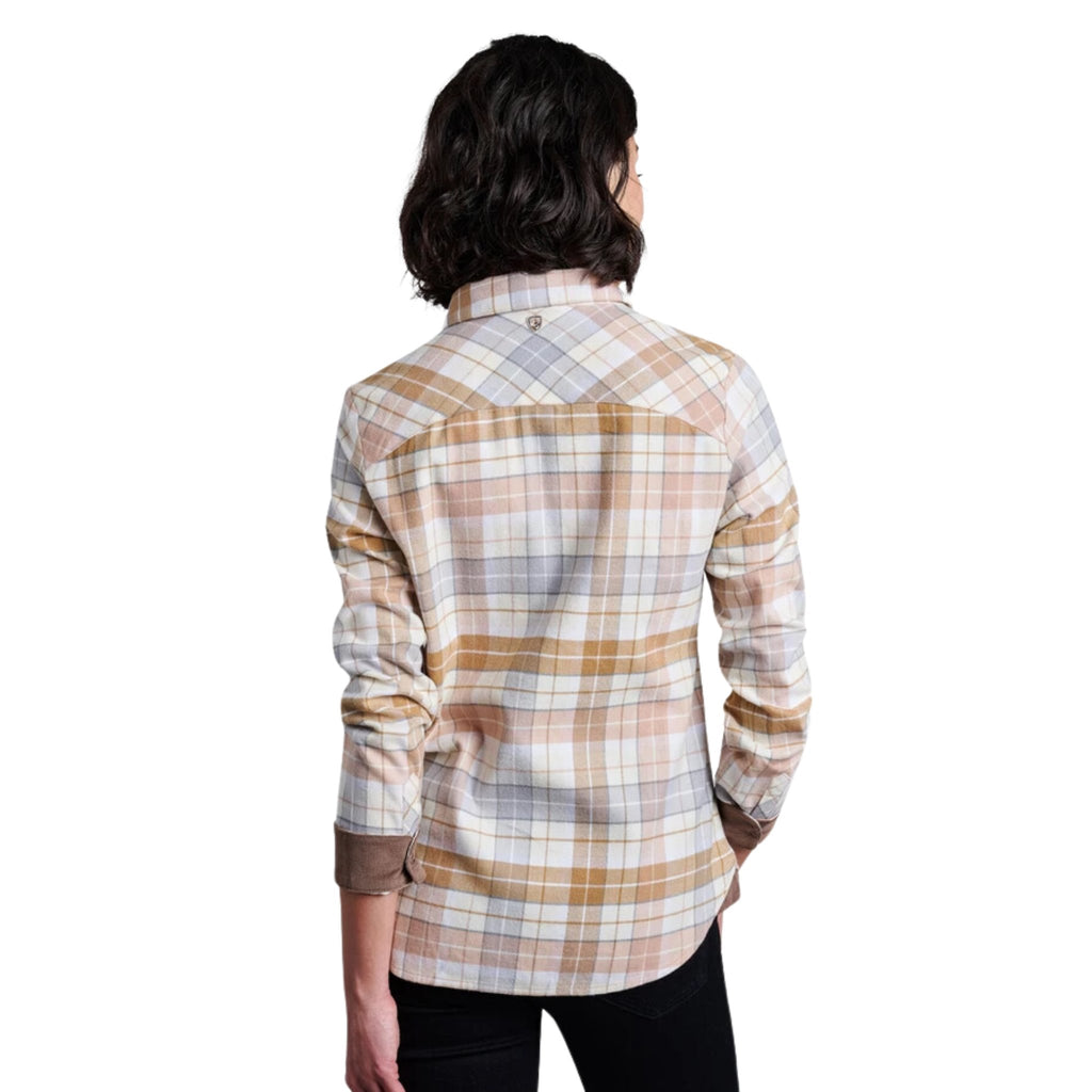 Kuhl Women's Tess Flannel Long Sleeve Shirt - Rose Quartz - Lenny's Shoe & Apparel