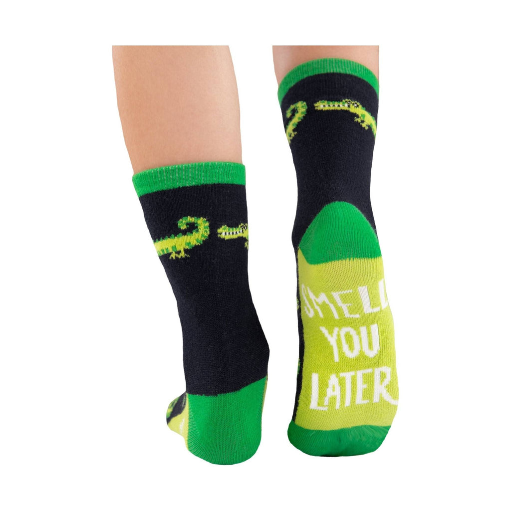 Lazy One Smell You Later Alligator Kids' Sock - Green - Lenny's Shoe & Apparel