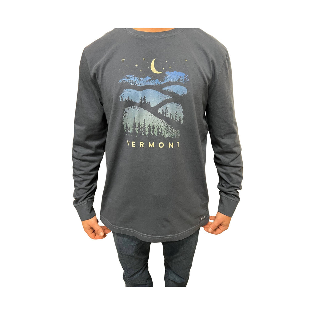 Life Is Good Men's Vermont Simple Tee - Darkest Blue - Lenny's Shoe & Apparel