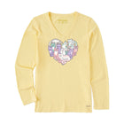 Life Is Good Women's Heart Of Cats - Sandy Yellow FINAL SALE - Lenny's Shoe & Apparel