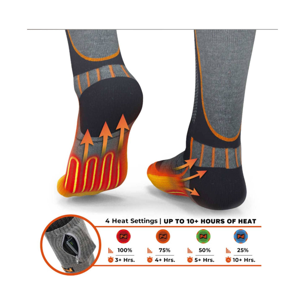 Mobile Warming Men's Premium 2.0 Merino Heated Socks - Black - Lenny's Shoe & Apparel