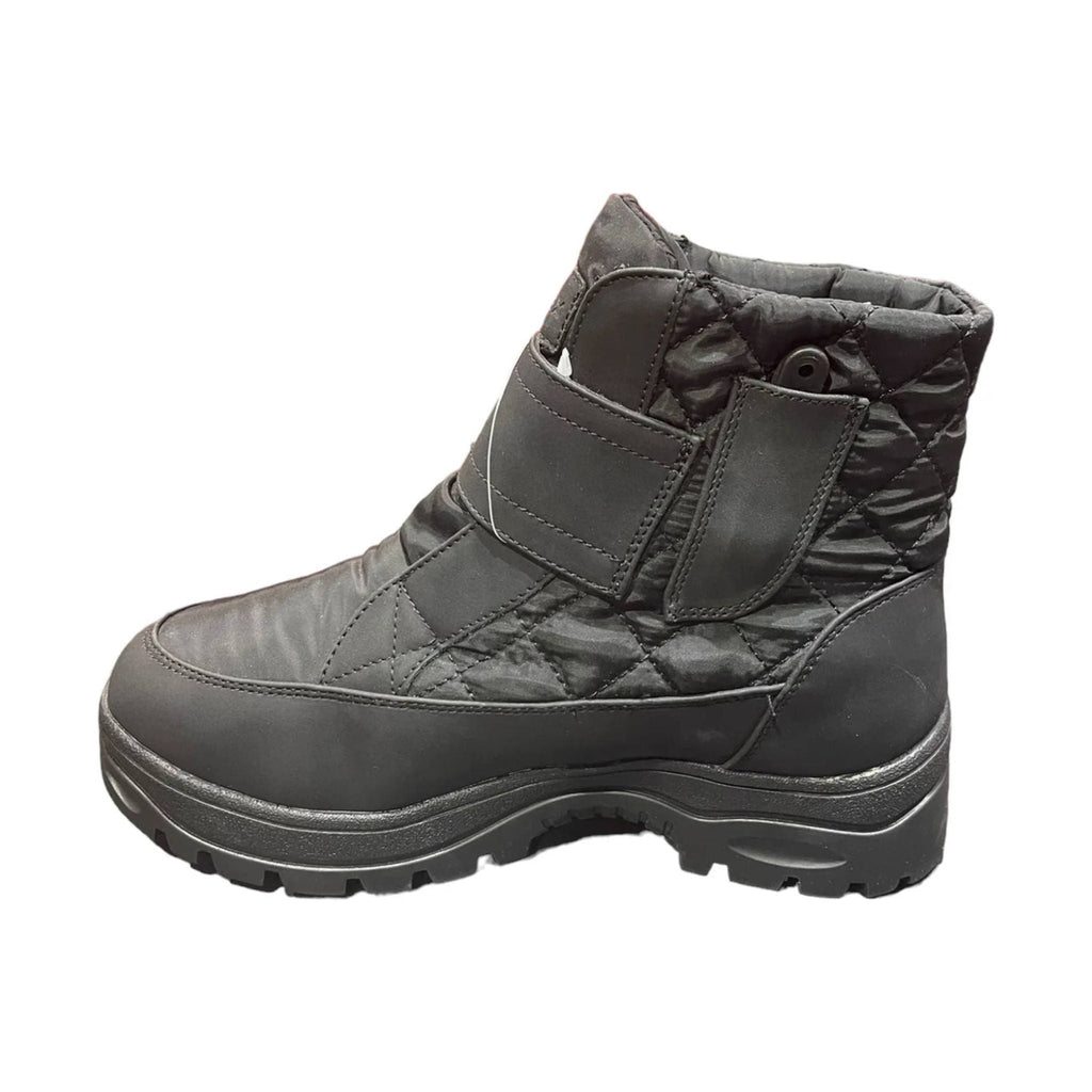 Navatex Women's Velcro Closure Winter Boots - Black - Lenny's Shoe & Apparel