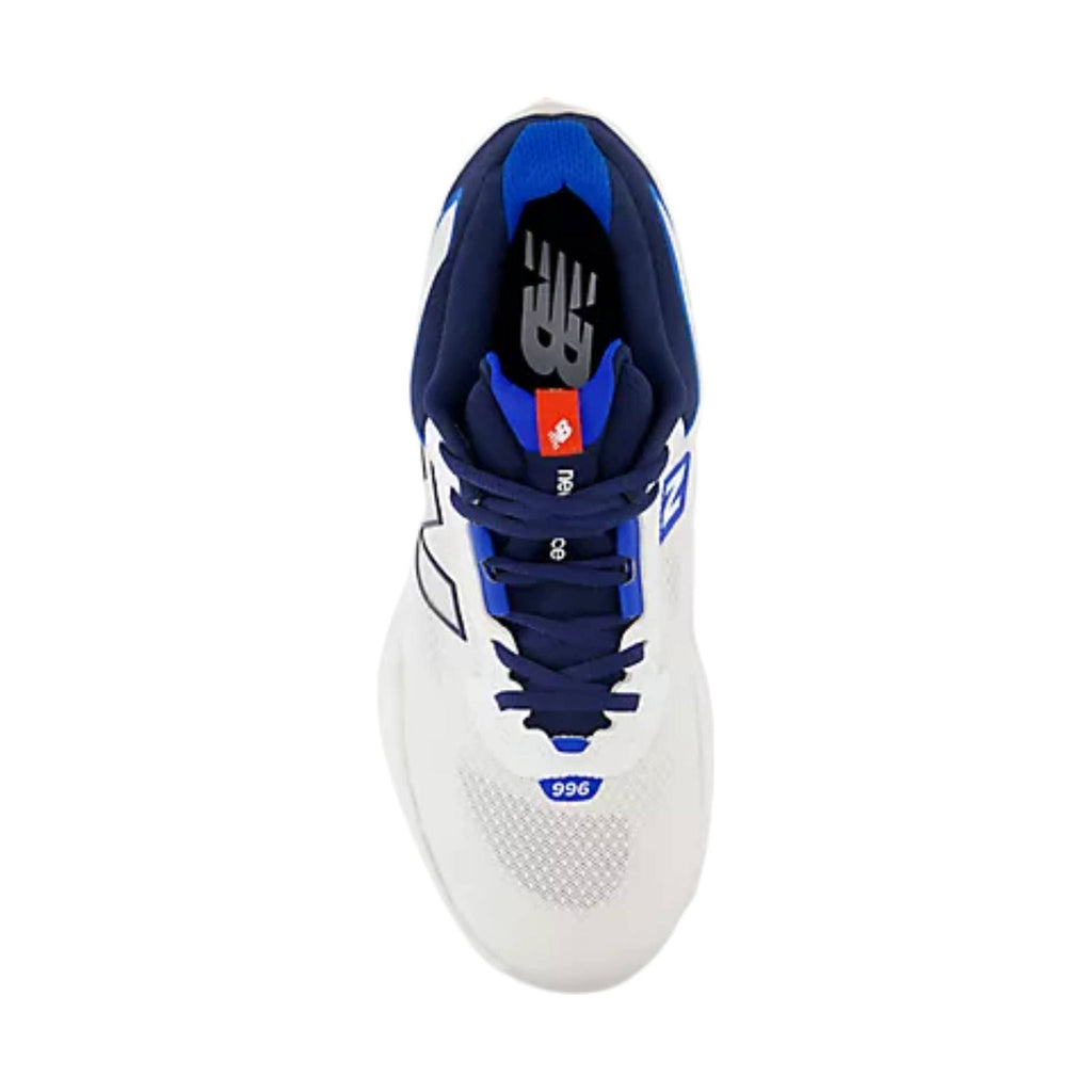 New Balance Men's FuelCell 996v6 Pickleball Tennis Shoes - White With Team Navy - Lenny's Shoe & Apparel