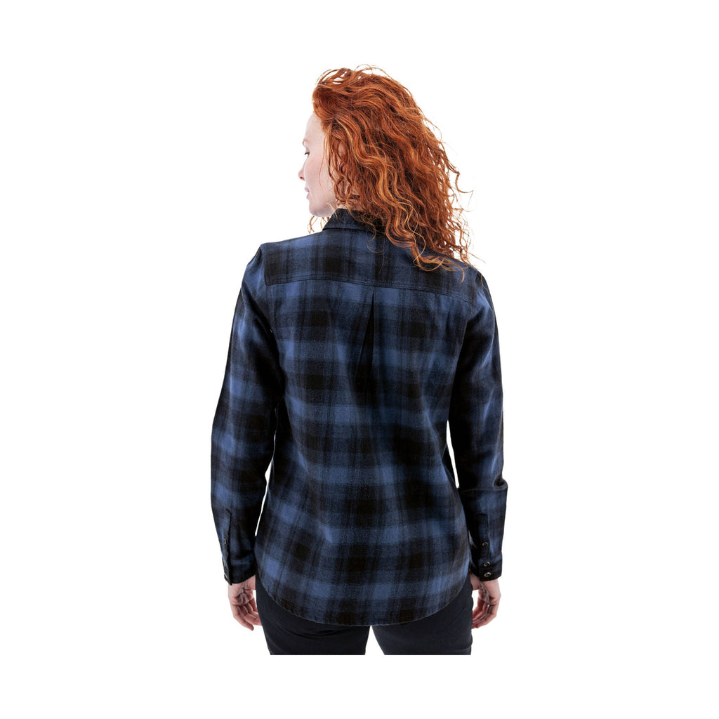 Old Ranch Women's Salina Organic Plaid Shirt - Dark Denim - ONLINE STORE CREDIT/EXCHANGE ONLY - Lenny's Shoe & Apparel