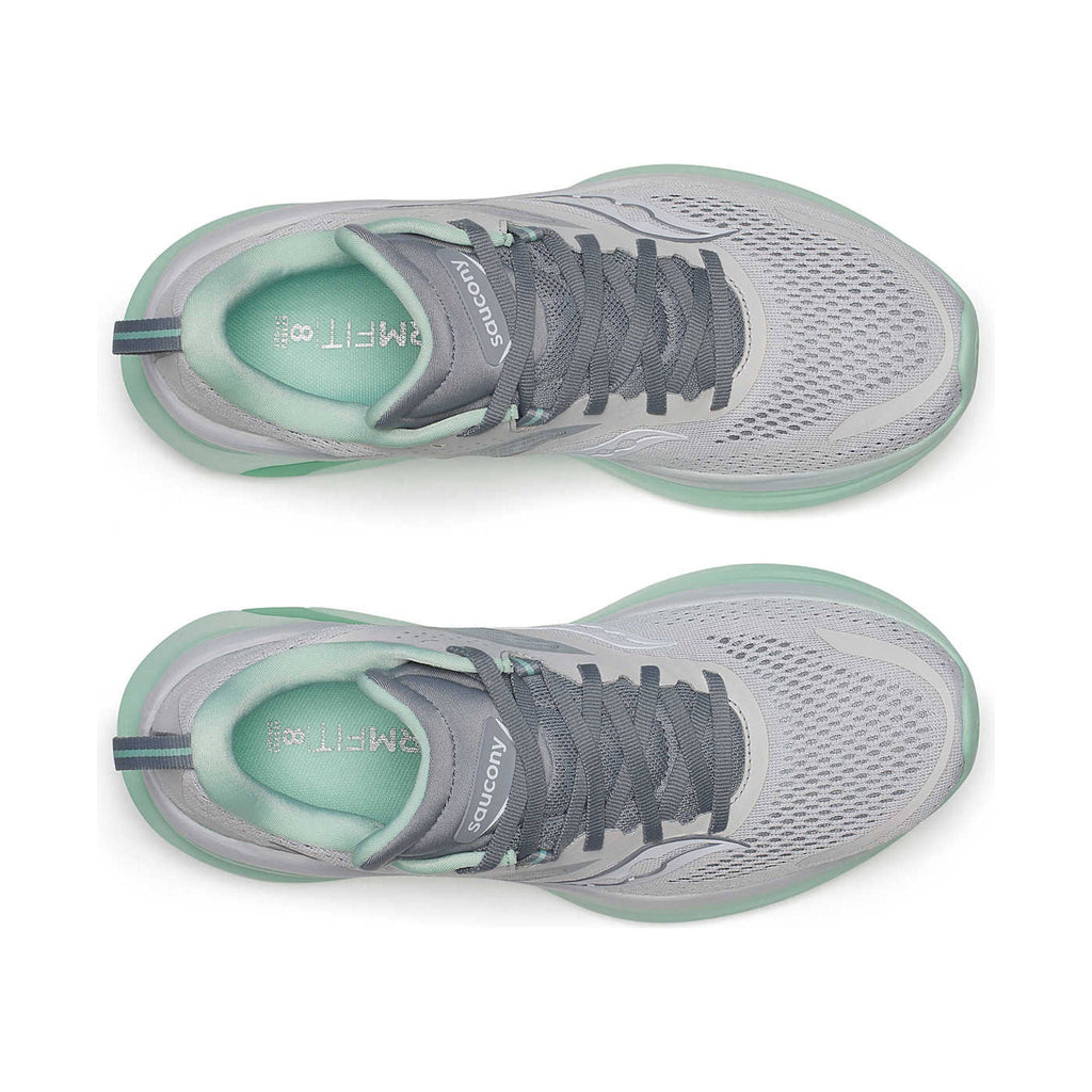 Saucony Women's Omni 22 Running Shoes - Fog/Jade - Lenny's Shoe & Apparel