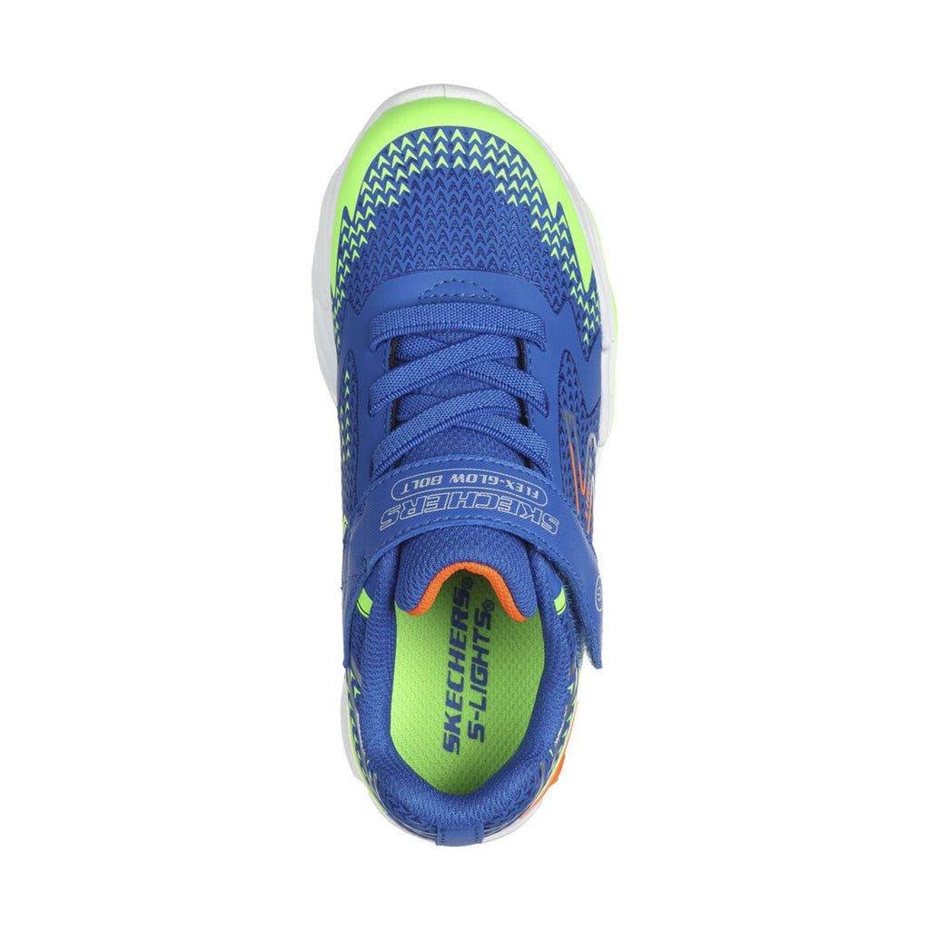 Skechers Kids' S Lights Flex Glow Bolt Shoes - Royal/Multi - Lenny's Shoe & Apparel