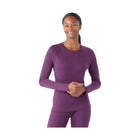 Smartwool Women's Classic Thermal Merino Base Layer Crew - Purple Iris Heather - Lenny's Shoe & Apparel